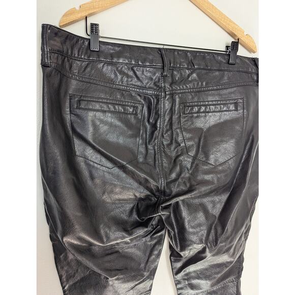 Torrid Rebel Wilson Faux Leather Moto Ankle Zip Pant - Picture 7 of 8